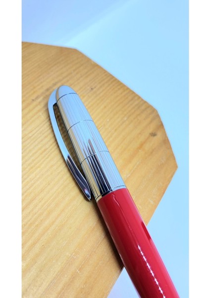 Fet Red Krom Tükenmez Kalem Red Silver indirimleri