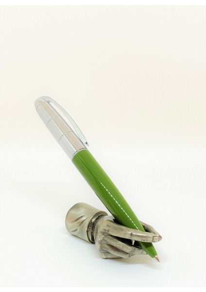 Fet Green Krom Tükenmez Kalem Silver Green