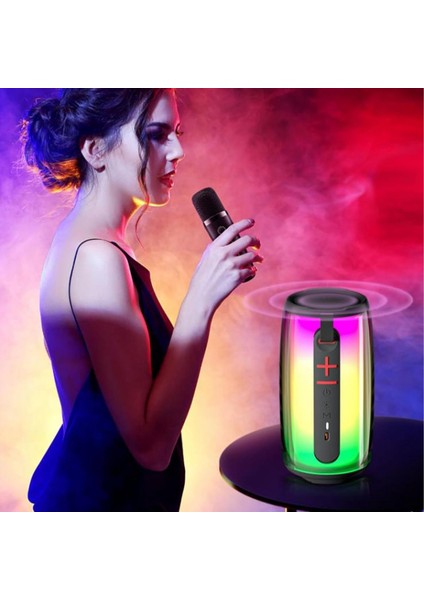 Pluse 6 Mikrofonlu Rgb Kablosuz Soundbar Multimedya Hoparlör Speaker Bluetooth Hoparlör 2024