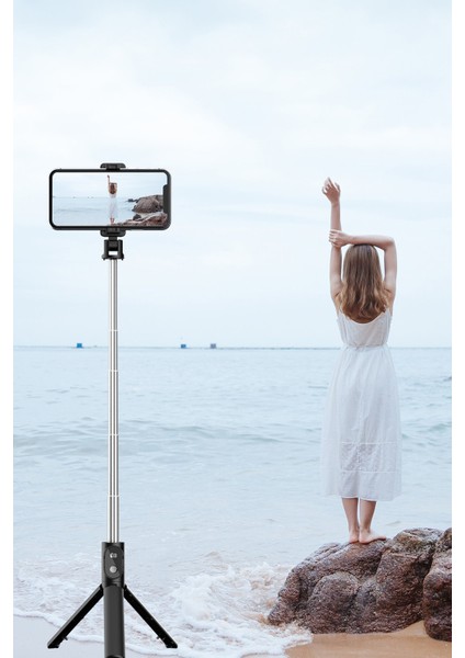 Bluetooth Kumandalı Ayarlanabilir Tripodlu Selfie Çubuğu fırsatları