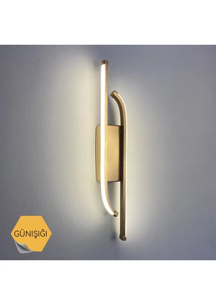 Asva Design Gold Laura Modern Günışığı Ledli Aplik