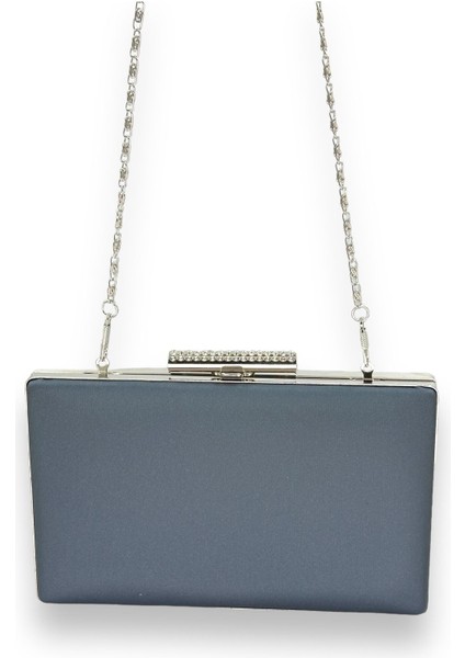 Lacivert Çizilmeyen El Izi Yapmayan Mat Saten Abiye Çanta Gece Çantası Portföy Clutch Düğün fırsatları
