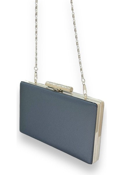 Lacivert Çizilmeyen El Izi Yapmayan Mat Saten Abiye Çanta Gece Çantası Portföy Clutch Düğün indirimleri