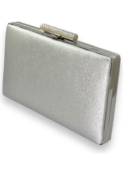 Gümüş Gri Lame Çizilmez Mat Deri Metal Kasalı Abiye Çanta Nişan Düğün Mezuniyet Çantası fiyatları