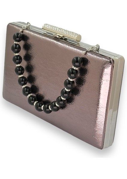 Platin Gri Inci Saplı Kırışık Rugan Abiye Çantası Gece Çantası Düğün Nişan Kına Çantası fiyatları