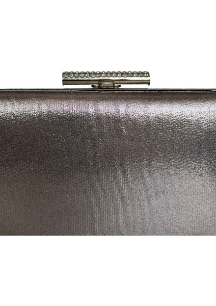 Platin Antrasit Gri Renk Taşlı Kasa Abiye Çanta Gece Çantası Düğün Nişan Çantası El Çantası fiyatları