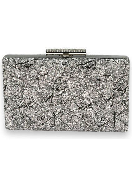 Pul Payet Işlemeli Desenli Renkli Abiye Çanta Gece Çantası Düğün Nişan