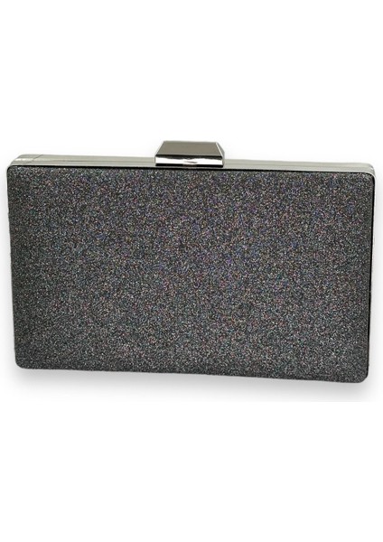 Renk Simleri Dökülmeyen Ithal Kumsim Metal Saplı Taşlı Kasalı Abiye Çanta