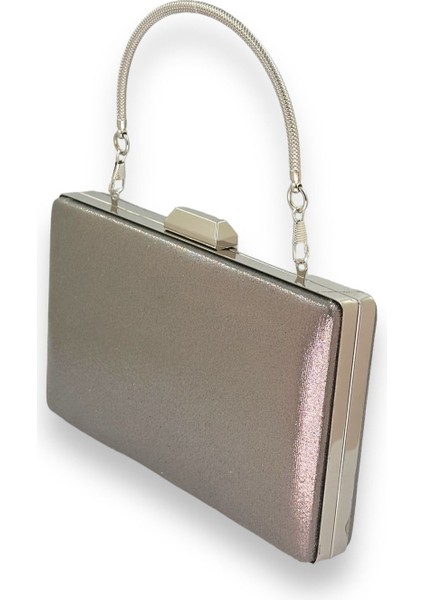 Platin Sıvama Saten Metal Kulplu Parlak Kumaş Abiye Çanta Gece Çantası Kına Düğün Nişan fiyatları