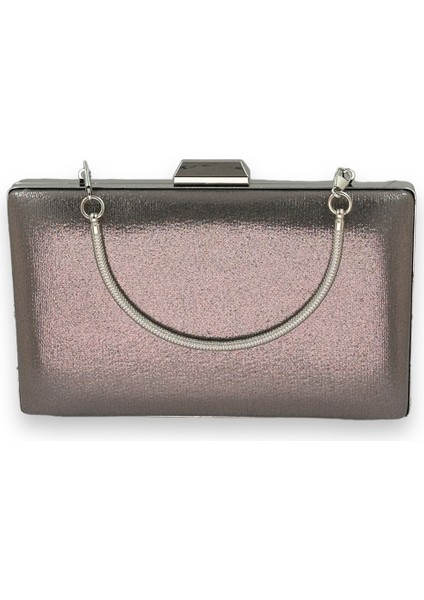 Platin Sıvama Saten Metal Kulplu Parlak Kumaş Abiye Çanta Gece Çantası Kına Düğün Nişan modelleri