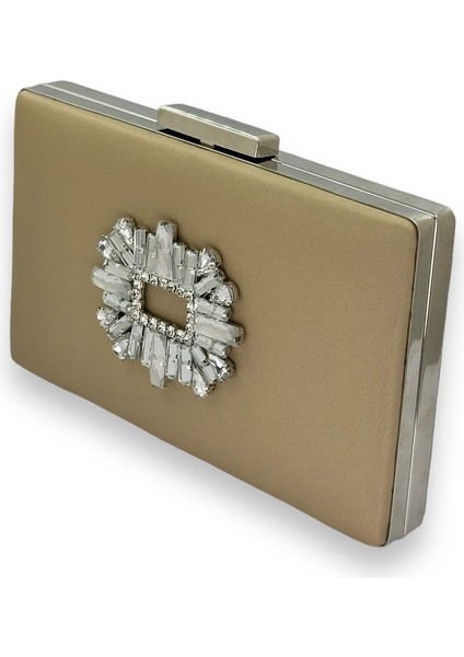 Gold Dore Altın Renk Çizilmeyen Saten Gümüş Taşlı Abiye Çanta Düğün Nişan Çantası fiyatları