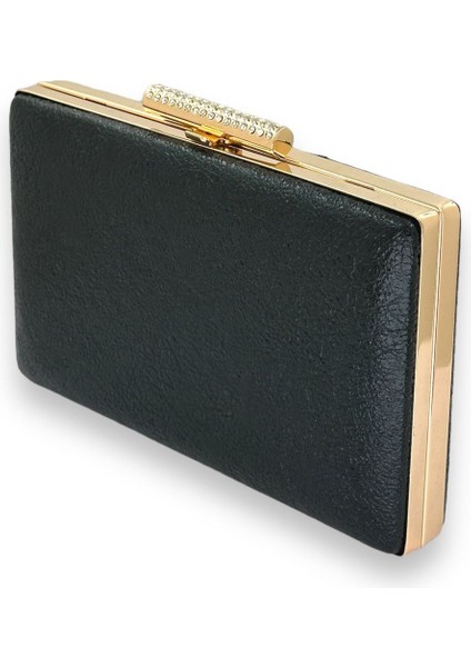 Siyah Kristal Desenli Mat Deri Metal Saplı Abiye Çanta Gece Çantası Kına Düğün Nişan Çantası fiyatları