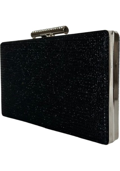 Siyah Renk Simli Abiye Çanta Gece Çantası Nişan Düğün Çantası El Çantası fiyatları