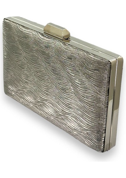 Antrasit Gri Renk Lazer Su Yolu Desenli Abiye Çanta Gece Çantası Düğün Nişan Kına Çantası fiyatları