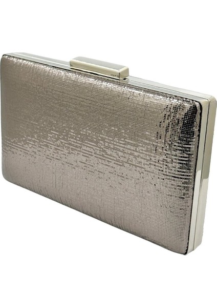 Antrasit Gri Platin Renk Parlak Ithal Kumaş Gece Çantası Abiye Çanta Portföy Clutch fiyatları