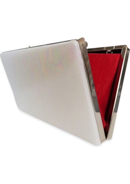 Sedef Ekru Inci Beyazı Sıvama Saten Abiye Çanta Gece Çantası Düğün Çantası El Çantası fiyatları