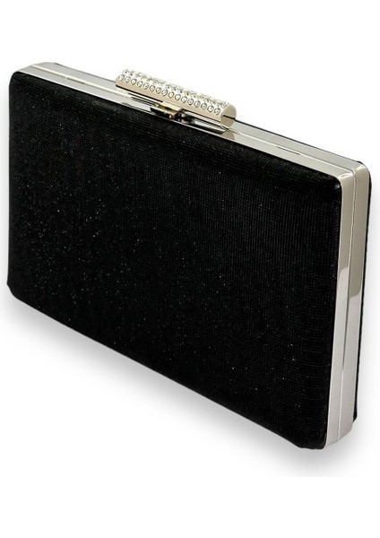 Siyah Renk Lazer Desenli Dökülmeyen Simli Abiye Çanta Gece Çantası Kına Düğün Nişan fiyatları