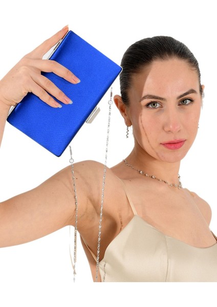 Saks Mavisi Renk Abiye Çanta Gece Çantası Nişan Düğün Çantası fiyatları