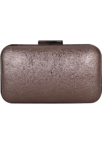 Antrasit Gri Platin Renk Kristal Desenli Abiye Çanta Gece Çantası Düğün Nişan Portföy