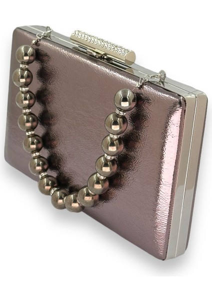 Platin Inci Saplı Kırışık Rugan Abiye Çantası Gece Çantası Düğün Nişan Kına Çantası fiyatları