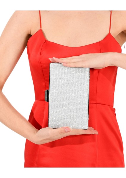 Gümüş Lame Renk Simli Abiye Çanta Gece Çantası Nişan Düğün Çantası indirimleri