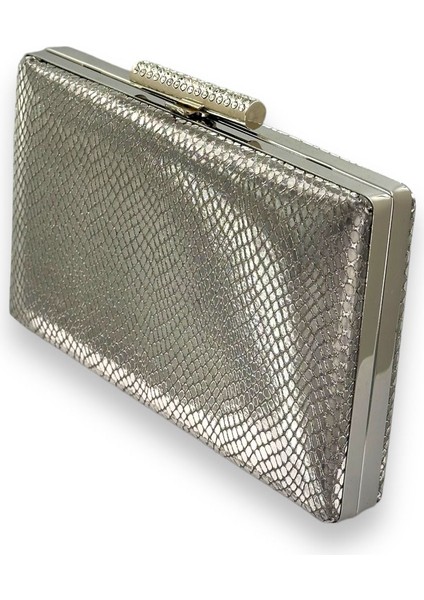 Antrasit Gri Renk Lazer Desenli Abiye Çanta Gece Çantası Düğün Nişan Kına Çantası Portföy Clutch fiyatları