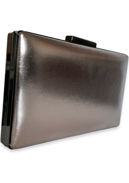 Platin Renk Cilt Deri Mat Deri Abiye Çanta Gece Çantası Nişan Düğün Çantası El Çantası fırsatları