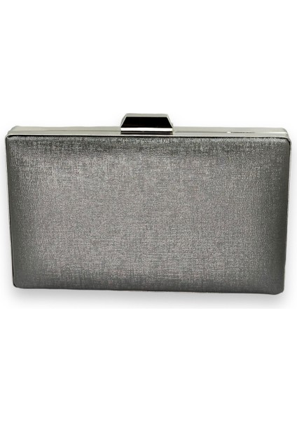 Çizilmez Mat Deri Metal Kasalı Abiye Çanta Nişan Düğün Mezuniyet Çantası