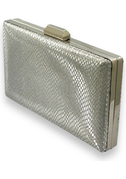 Gümüş Gri Renk Lazer Desenli Abiye Çanta Gece Çantası Düğün Nişan Kına Çantası Portföy Clutch fiyatları