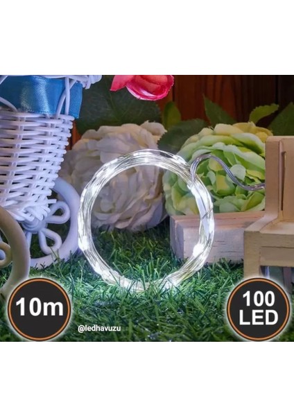 10 Metre Peri LED Beyaz Animasyonlu