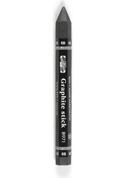 Jumbo Graphite Stick 6b 1 Adet Agaçsız Kalın Grafit Füzen Kömür Kalem Karakalem