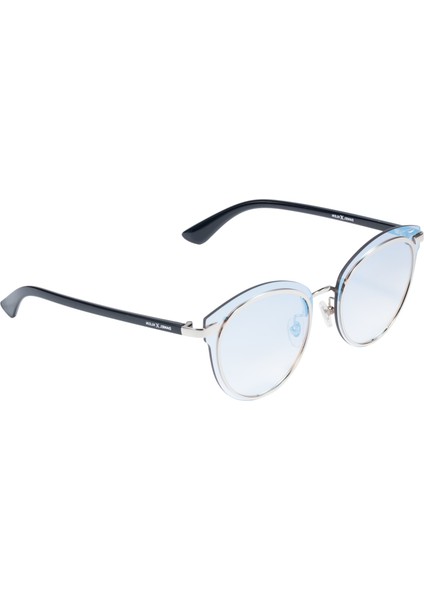 DK4258P-3 Buz Mavi Gümüş Aynalı Yuvarlak Oval Kadın Güneş Gözlüğü fiyatları