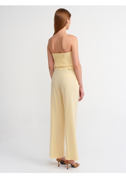 71283 Ayarlanabilir Belli Şık Pantolon-Sarı fiyatları