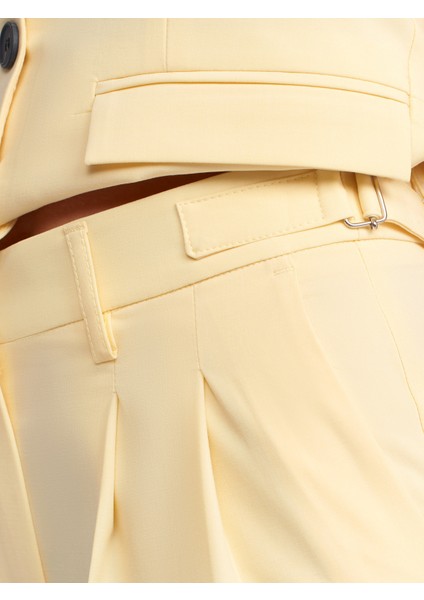 71283 Ayarlanabilir Belli Şık Pantolon-Sarı fırsatları