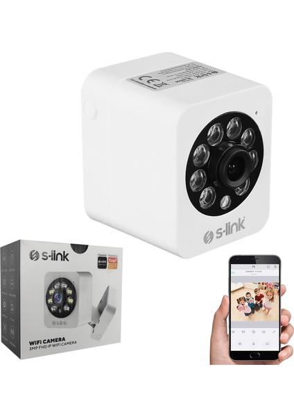 SL-IND06 Ip Smart Akıllı Güvenlik Kamerası 3mp 2.8mm