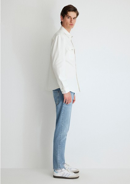 Ted Casual Ekru Jean Gömlek 0210909-86620