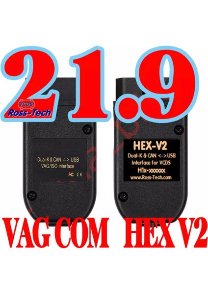 Hey V2 Vagcom 21.9 Sürüm Vag Com Gizli Özellik Açma Cihazı Vw-Audi-Skoda-Seat