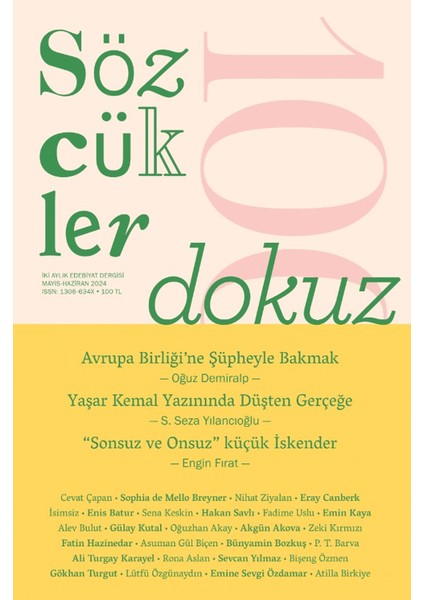 Sözcükler Dergisi 109. Sayı - 2024