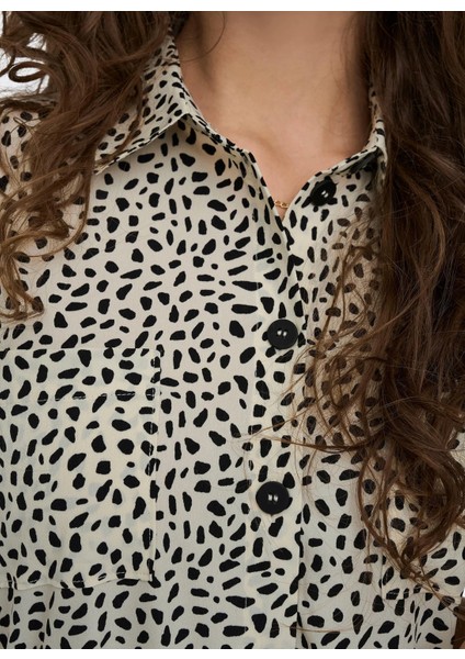 Gömlek Yaka Düz Beyaz Uzun Kadın Elbise Onlhannover S/S Shırt Dress Noos Wv modelleri