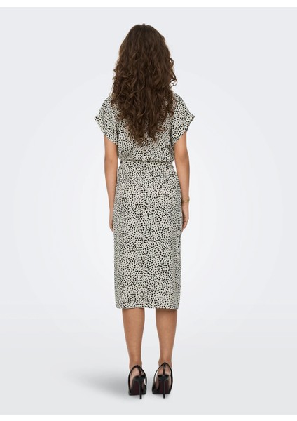 Gömlek Yaka Düz Beyaz Uzun Kadın Elbise Onlhannover S/S Shırt Dress Noos Wv fırsatları