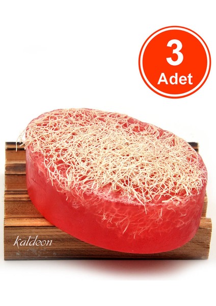 Kabak Lifli El Yapımı Doğal Kantaron Yağı Sabunu 120 G x 3 Adet