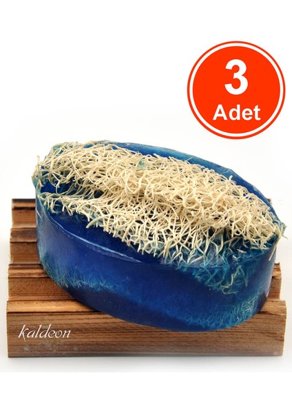 Kabak Lifli El Yapımı Doğal Argan Yağı Sabunu 120 G x 3 Adet