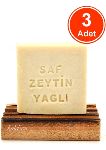 Saf Zeytinyağlı Türk Hamamı Sabunu El Yapımı Doğal 120 G x 3 Adet