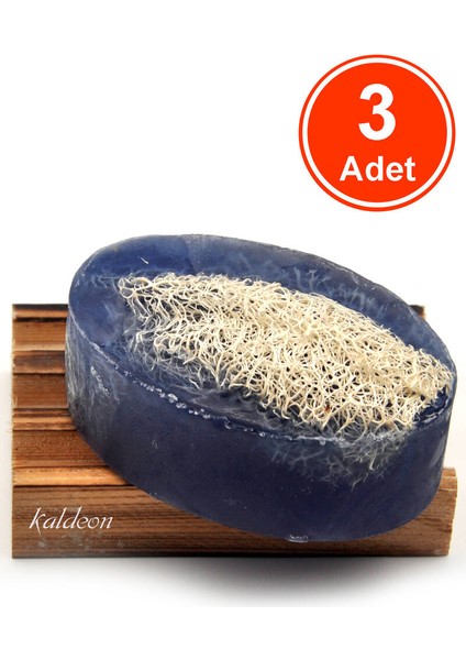 Kabak Lifli El Yapımı Doğal Aktif Karbon Sabunu 120 G x 3 Adet