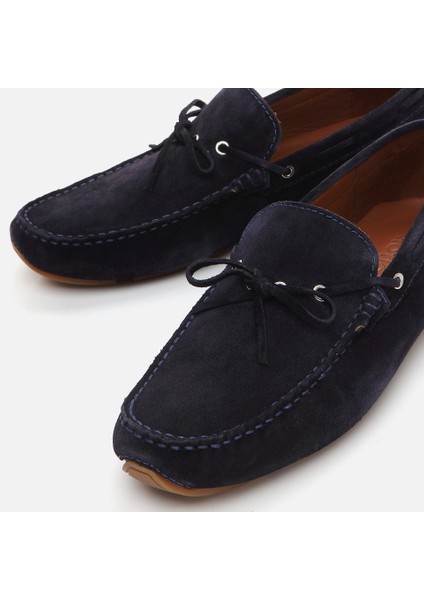 Hakiki Deri Lacivert Erkek Loafer