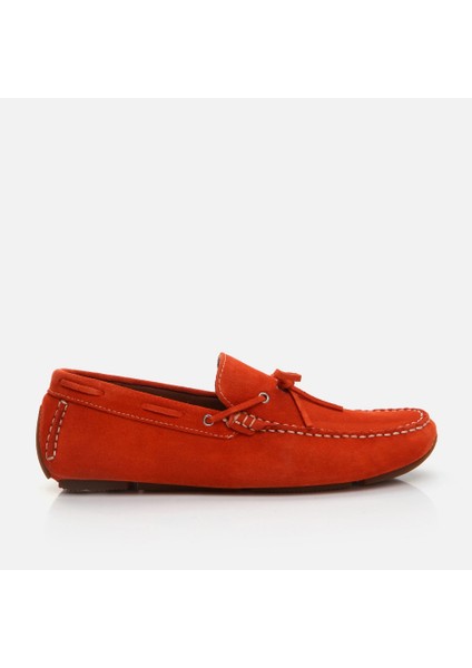 02AYH287490A570 HAKIKI Deri Turuncu Erkek Loafer