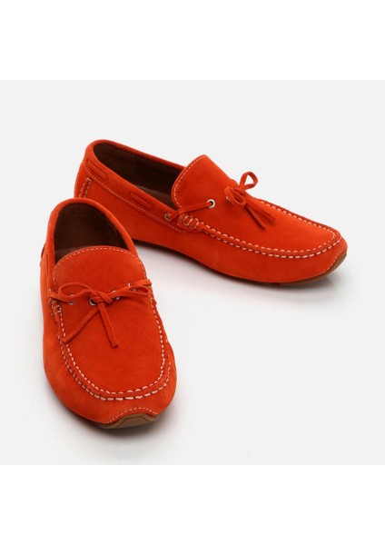 02AYH287490A570 HAKIKI Deri Turuncu Erkek Loafer