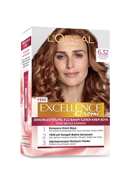 L'oreal Paris Excellence 6-32 Açık Altın Kahvesi Saç Boyası