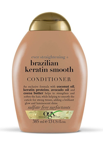 Düz Brazilian Keratin Smooth Krem 385 ml