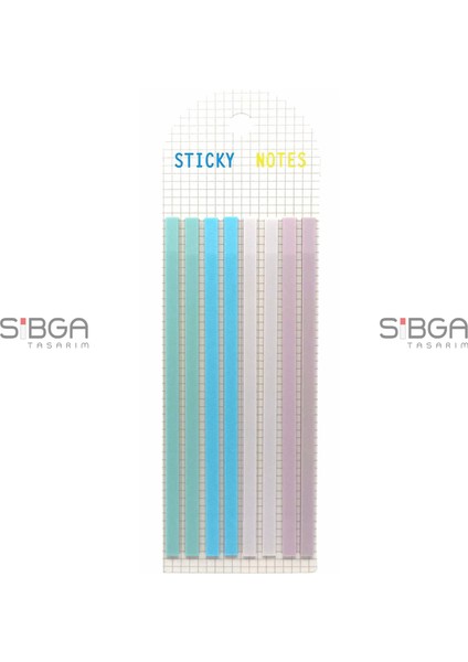 Ince Uzun Şerit Şeffaf Renkli Postit Post-It Post It. Kitap Ayracı Ayraç Postit Sticker 160 Yaprak